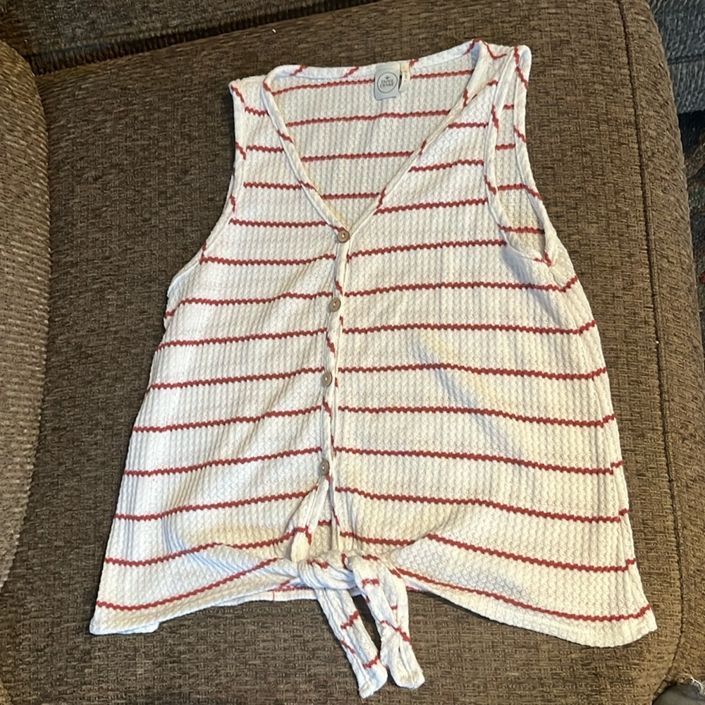 Women’s large striped Paper Crane top